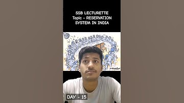SSB LECTURETTE, Topic - RESERVATION SYSTEM IN INDIA of 2 AFSB Varanasi || DAY- 15 || SSB GTO || #ssb