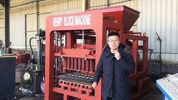 hydraulic paving brick machine test QT 4-15 paving brick with 6000PSI for Ghana,Uganda,Malawi