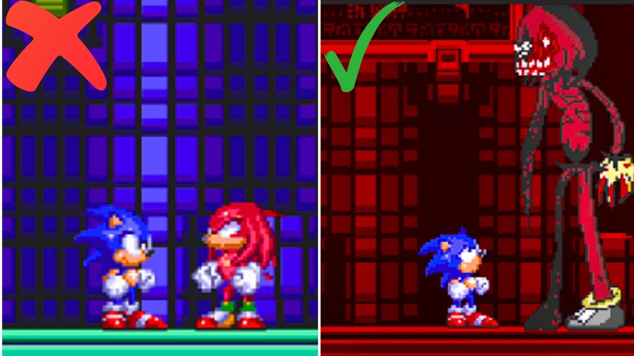 Knuckles Transforms And Kills Sonic In This Sonic Creepypasta