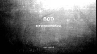 What does BCD mean