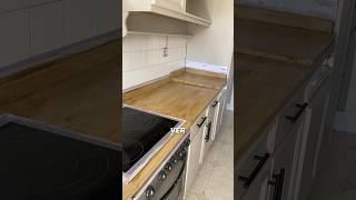 Transformando una encimera de granito en una de madera #reformalowcost #reformacocina #reformabarata