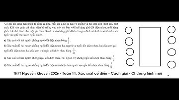 THPT Nguyễn Khuyến 2026: Có hai gia đình hẹn nhau đi uống cà phê, mỗi gia đình có hai vợ chồng và
