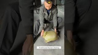 Traditional Bamboo Bucket Making | Old Man's Heritage Craft Skills | Satisfying Process