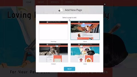Website Builder Tutorial 6 - Page Navigation and Site Menus