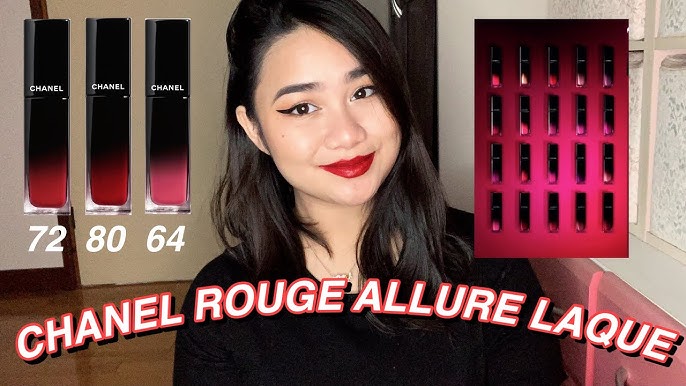 CHANEL ROUGE ALLURE LAQUE SWATCHES, Natural light