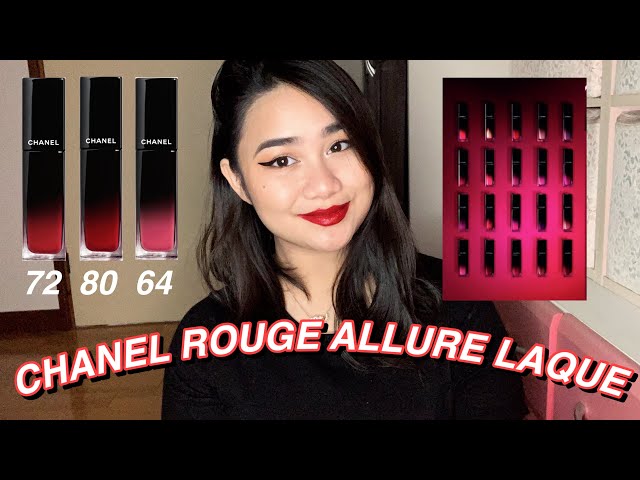 NEW CHANEL ROUGE ALLURE LAQUE, TRYING 3 DIFFERENT SHADES