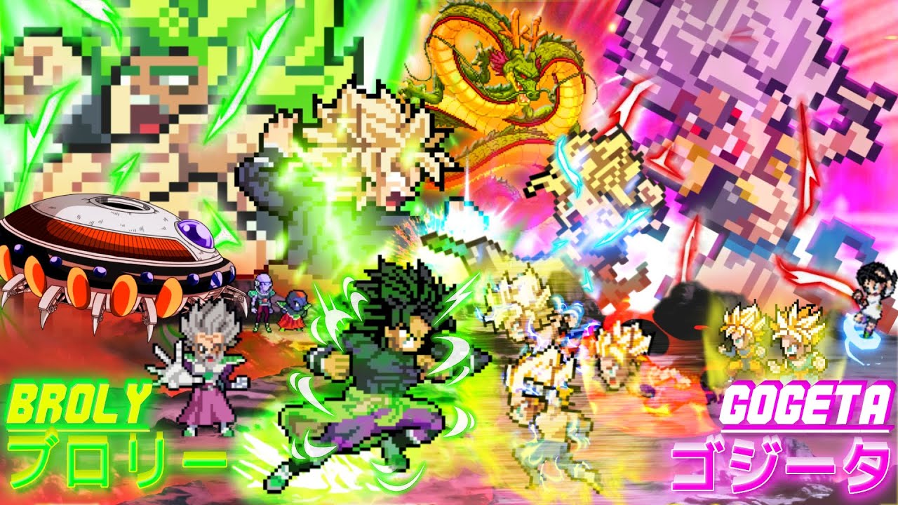 Gogeta vs Broly – History Rewritten: The Ultimate Battle [Sprite Animation Movie]