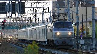 EF66 126牽引9866レ 東京メトロ13000系甲種＠桂川駅