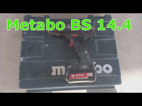 METABO BS 14.4V, 2A, 602206530 шуруповерт, использование четыре года.