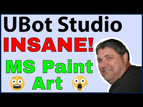 MS Paint Art using Browser Automation Software by UBot Studio