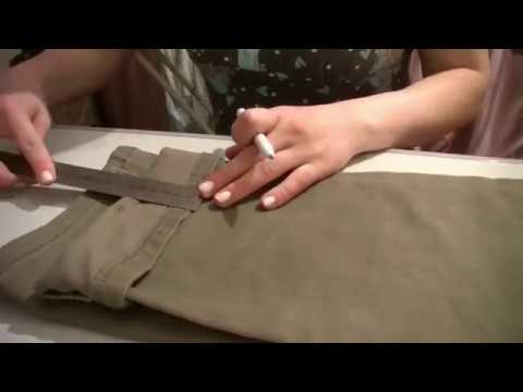 Как укоротить брюки в домашних условиях на машинке