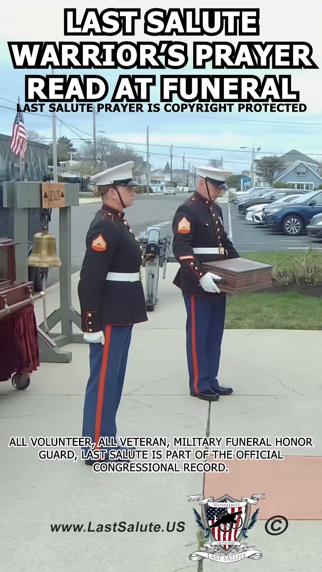 Last Salute warrior's Prayer read at military funeral - YouTube
