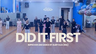Did It First - Improver Line Dance