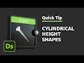 Cylindrical Height Shapes | Designer Quick Tip #12 | Adobe Substance 3D