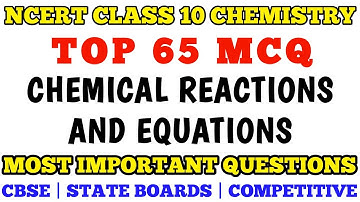 Best Mcq Class 10 Chemical Reactions And Equations || mcq class 10 science chapter 1  #mcqncert
