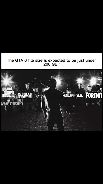 The GTA 6 file size is expected to be just under200 GB