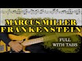 Marcus miller   frankenstein   bass cover   full with tabs