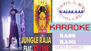 Jungle Raja|Divine|Nucleya|Karaoke beat with Lyrics