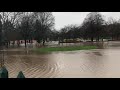 More flooding today and snow  as river bust there banks again