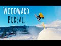AS GOOD AS IT GETS! Woodward Tahoe PRESEASON PARK SNOWBOARDING!
