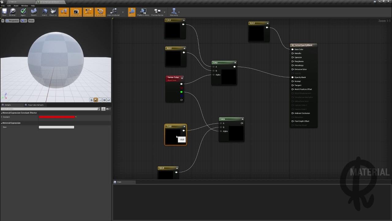 Unreal режим. Material editor ue4. glos in material ue4. расширение маски шейдер ue5. vertex paint water body unreal engine 5.
