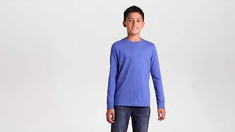 District DT132Y Youth Perfect Tri Long Sleeve Tee - Buy at ApparelnBags.com