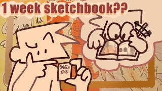 i finished a sketchbook in one week (kinda) | SKETCHBOOK TOUR