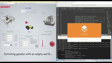 Beckhoff PLC controlling AGV robot using OPC-UA