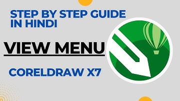View Menu Bar in Coreldraw in Hindi Step by Step Guide. #coreldraw #design #filemenu #institute