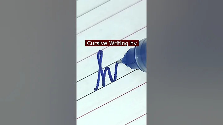 How to write small letter hv | Cursive writing a to z #cursivewriting #handwriting  #shorts