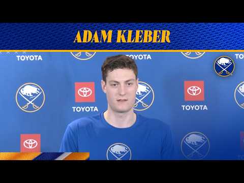 "It's really exciting" | Adam Kleber after day one of development camp | Buffalo Sabres