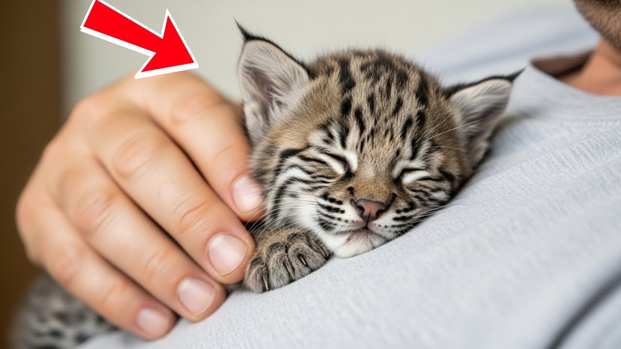 After Saving a Blind Bobcat Kitten, He Woke to a Scene That Brought Tears to His Eyes!