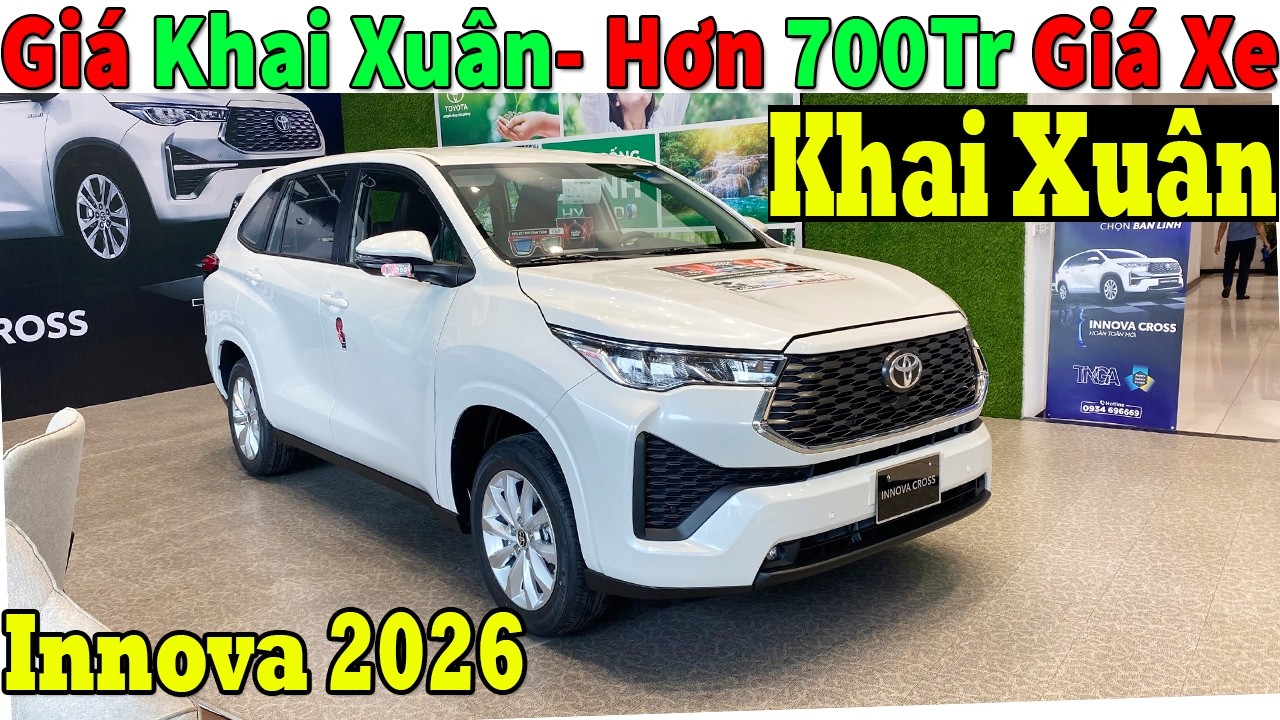 ✅Lấy 7 Chỗ toyota Innova Cross Giá Khai Xuân Giá Hơn 700Tr Rộng Lắm| Lăn bánh Innova Cross| Topcarvn