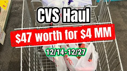 CVS CHEAP DEALS 12/14-12/27 +  $4 MM HAUL