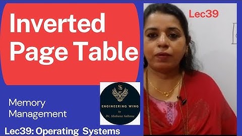 Lec39:Inverted Page Table