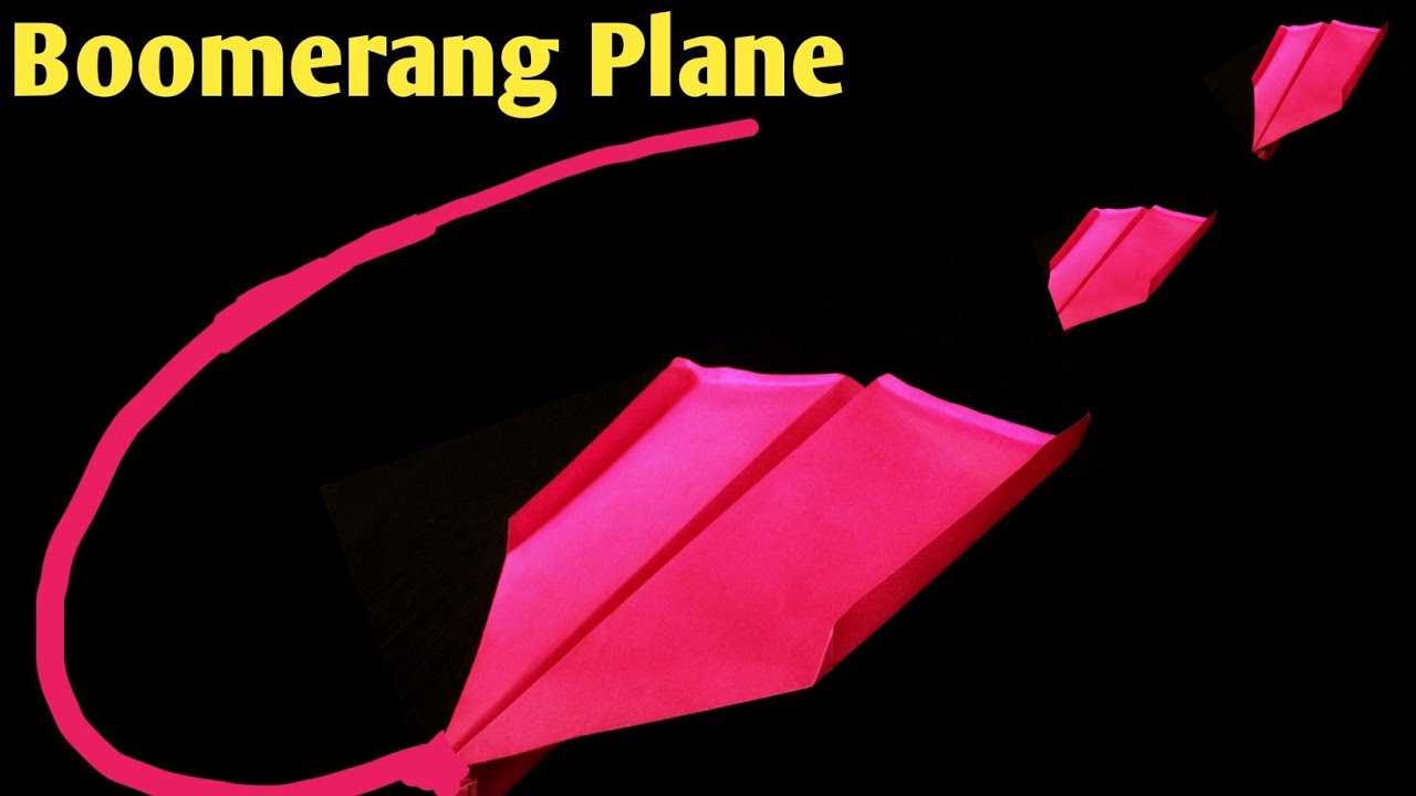How to Make a Paper Boomerang Plane Boomerang ver 53Super Paper Boomerang Airplane