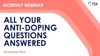 ITA Webinar - All your anti-doping questions answered