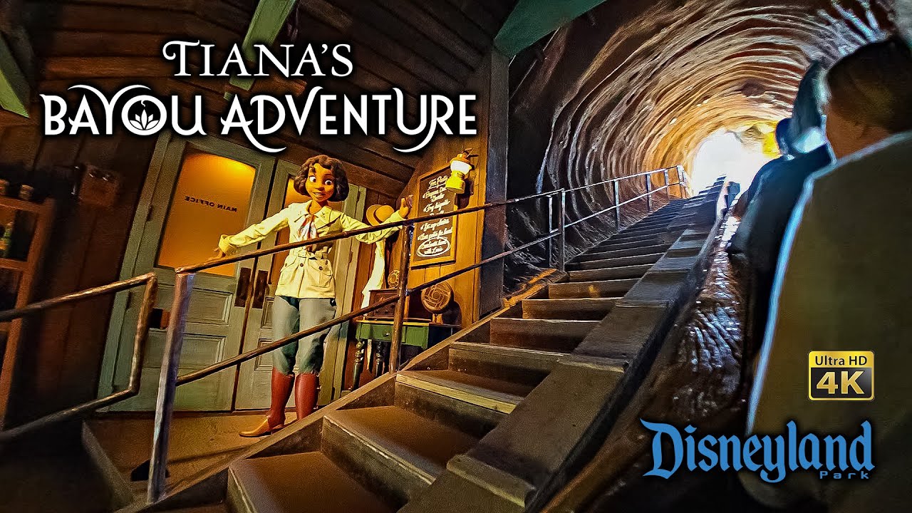Tiana's Bayou Adventure On Ride Low Light 4K POV with Queue Disneyland 2024 10 26