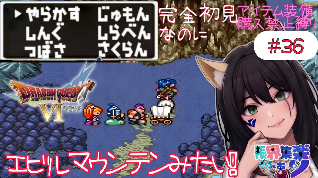 【#ドラゴンクエストⅥ】#36 完全初見で縛りプレイ なんかそろそろ終わりそうな雰囲気!【深夜早朝にひっそりこっそりドラクエ配信】#Vtuber #てん© #限界集楽 ゲーム内ネタバレあり(本人初見)