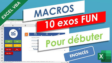 VBA 10 exos fun macros (énoncés)