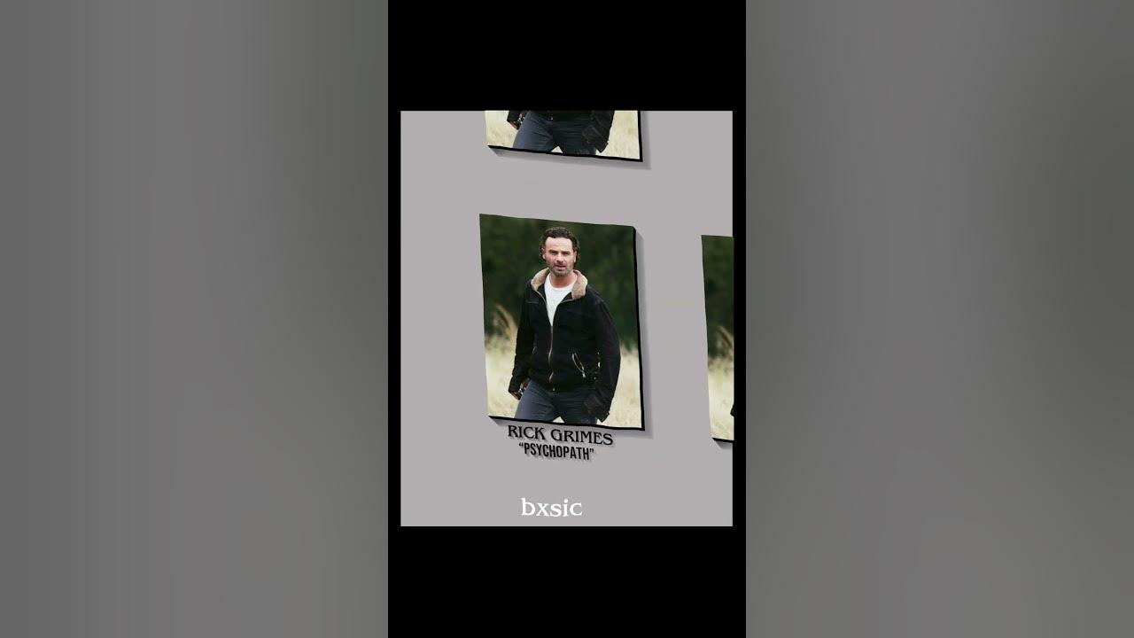 Rick Grimes changed TWD Yearbook Trend YouTube