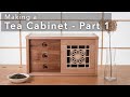 Making a dovetailed tea cabinet  part 1  fine woodworking