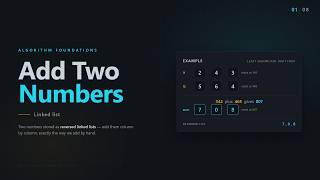 Add Two Numbers | Why a dummy head makes addition effortless