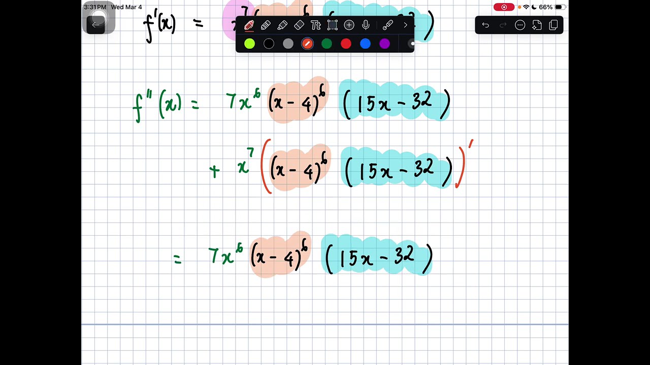 E3-2.2. Find the critical points, local maximum and minimum of the function f(x) = x^8 (x − 4)^7