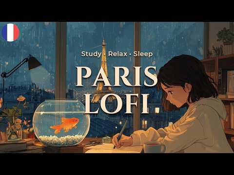 𝐏𝐥𝐚𝐲𝐥𝐢𝐬𝐭🌧️파리, 빗방울에 잠긴 시간 | Eiffel Tower Rain Lofi / Study • Focus • Relax • Sleep