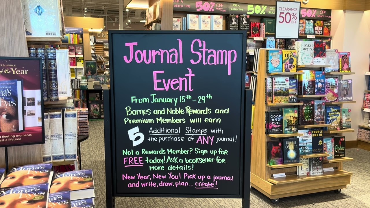 Journal Stamp Event January 15th-29th Barnes & Noble UCF Orlando