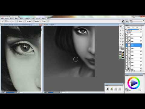 Painter 2016 人物繪畫 模特兒- Lana Del Rey   Part -2