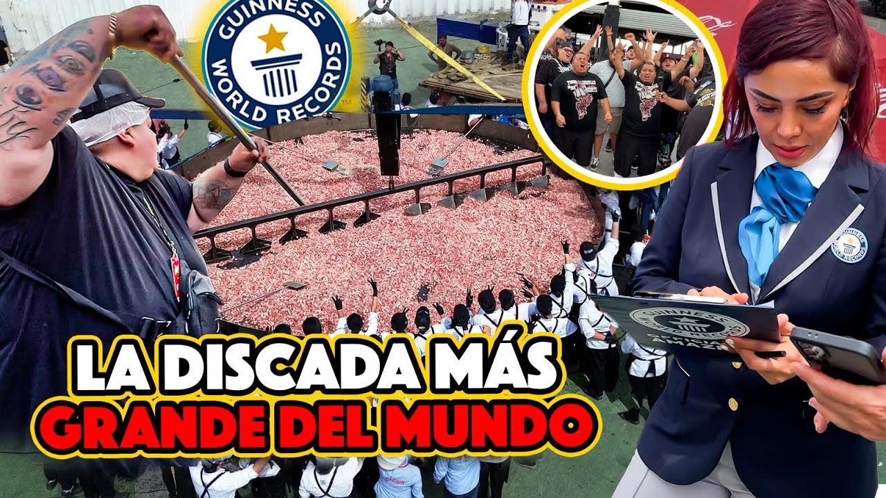 ¡Rompieron 3 RÉCORDS GUINNESS con esta DISCADA GIGANTE! 🌎🔥