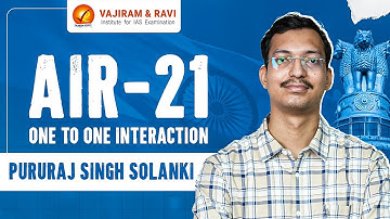 PURURAJ SINGH SOLANKI, AIR 21 | UPSC CSE Topper 2023 | Vajiram and Ravi