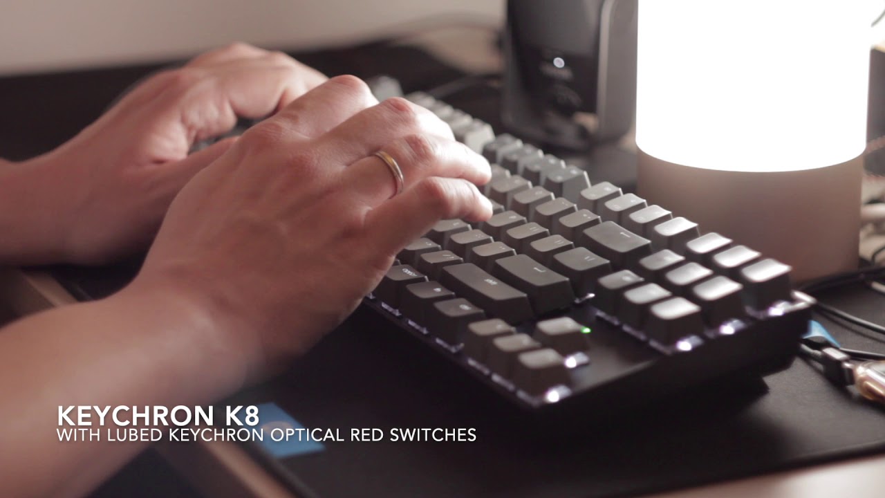 Keychron K8 with Optical Red switches